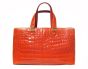 Gorgeous RED ORANGE Skin Handbag
