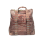 XXL COPPER TURQUOISE Soft ALLIGATOR Belly Skin Handbag Satchel OVER