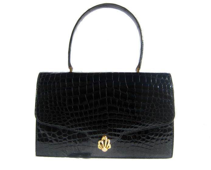 Stunning MARK CROSS Jet Black Handbag
