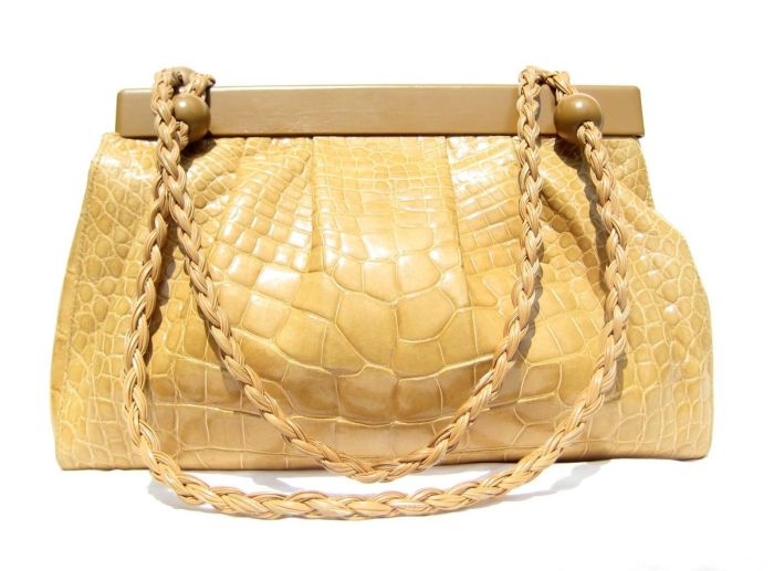 XL Tan Early Skin Shoulder Bag - SUAREZ