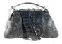 Dramatic Early Black Skin Shoulder Bag