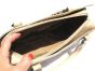 CREAM Buff CROCODILE Belly Skin Handbag