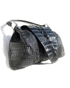 Dramatic Early Black Skin Shoulder Bag