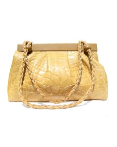 XL Tan Early Skin Shoulder Bag - SUAREZ