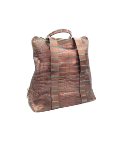 XXL COPPER TURQUOISE Soft ALLIGATOR Belly Skin Handbag Satchel OVER