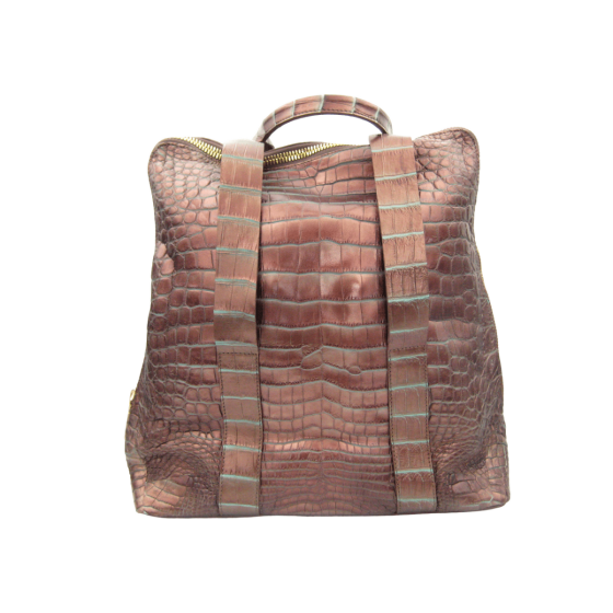 XXL COPPER TURQUOISE Soft ALLIGATOR Belly Skin Handbag Satchel OVER